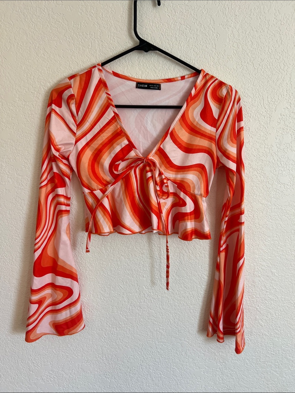 Shein Marble Print Crop Top